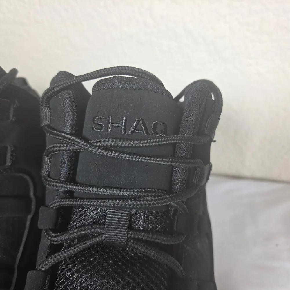 Shaq Fullpress Mens Basketball Shoes Triple Black High Top Sneakers 99887 SZ 12